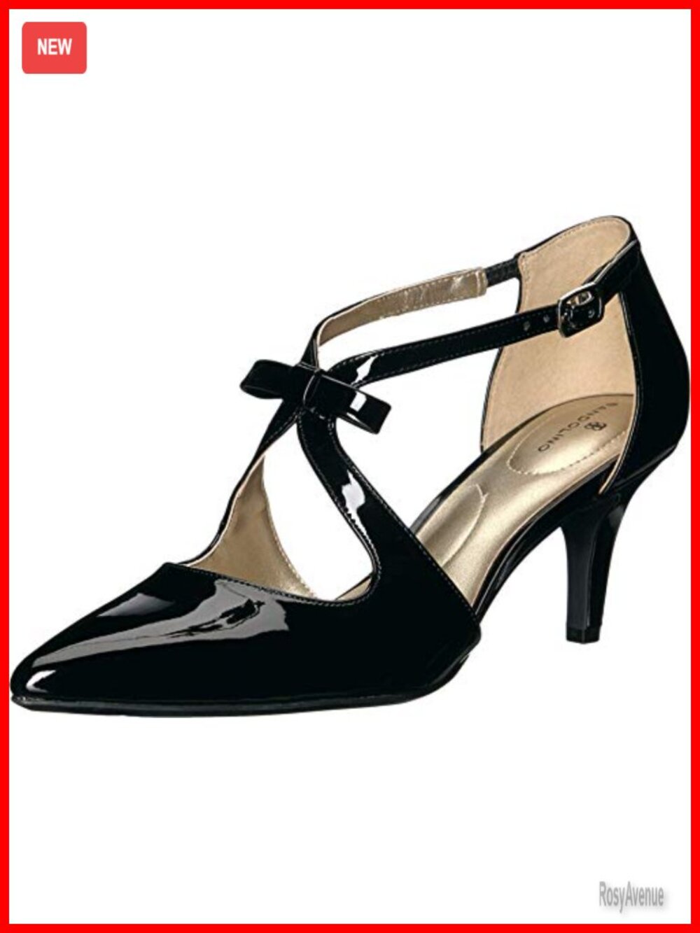 Pointed Toe Stiletto Pump with Bow Detail